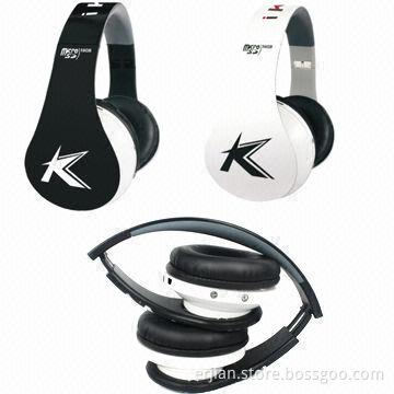 Bluetooth Headset with FM Radio Function, Supports Micro SD Card and 3.7V Power Voltage
